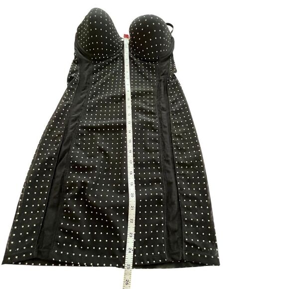 Skinnygirl Black Polka Dot Power Mesh Control Shapewear Slip NWT - Picture 5 of 10